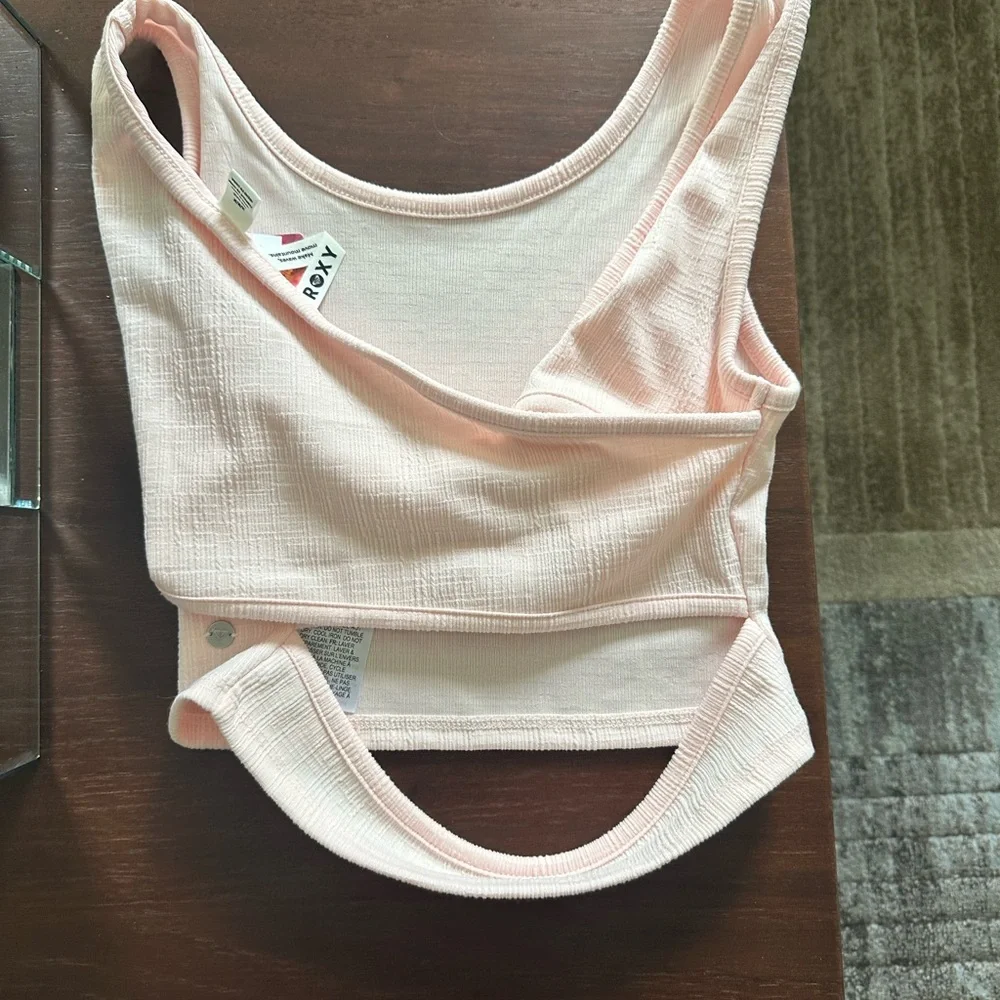 NWT Ribbed Pink Roxy Tank - Picture 6 of 7